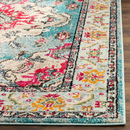 SAFAVIEH Monaco Oceane Boho Medallion Distressed Area Rug