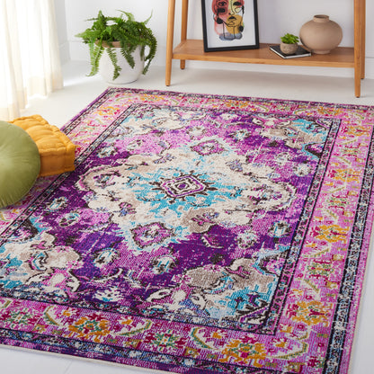 SAFAVIEH Monaco Oceane Boho Medallion Distressed Area Rug