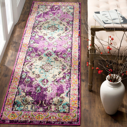 SAFAVIEH Monaco Oceane Boho Medallion Distressed Area Rug