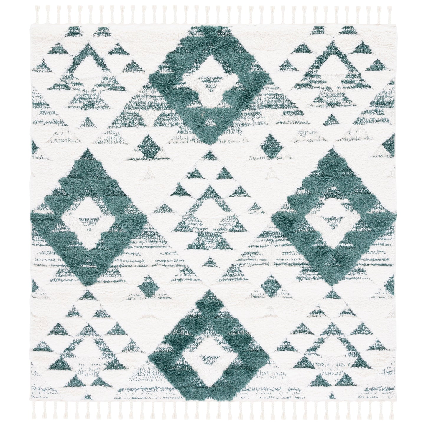 SAFAVIEH Moroccan Tassel Shag Delores 2-inch Thick Rug