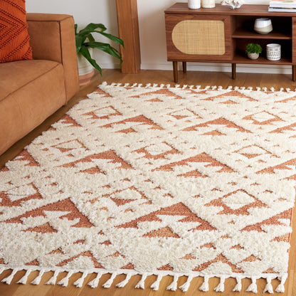SAFAVIEH Moroccan Tassel Shag Delores 2-inch Thick Rug