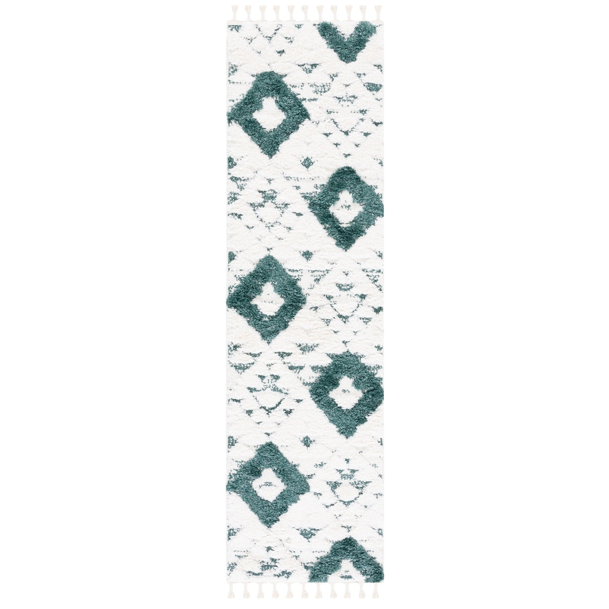 SAFAVIEH Moroccan Tassel Shag Delores 2-inch Thick Rug