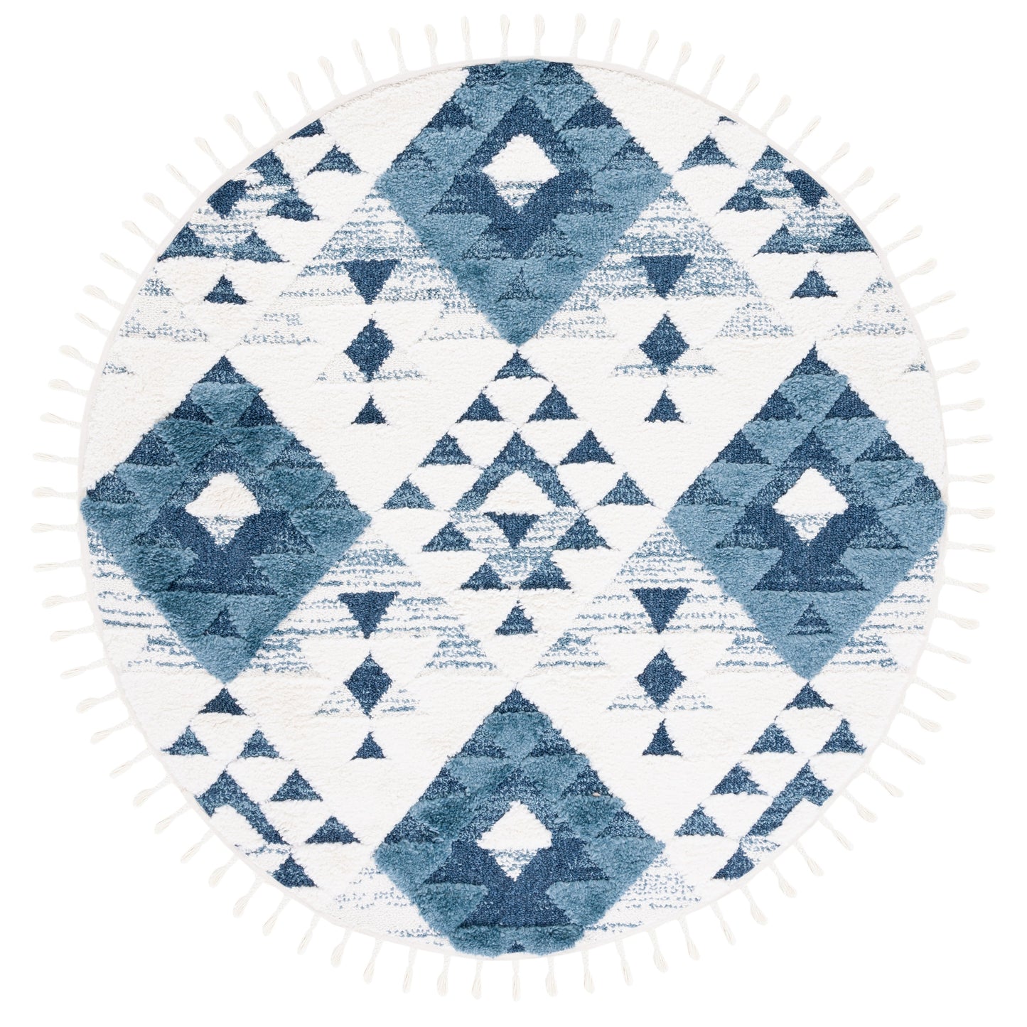 SAFAVIEH Moroccan Tassel Shag Delores 2-inch Thick Rug