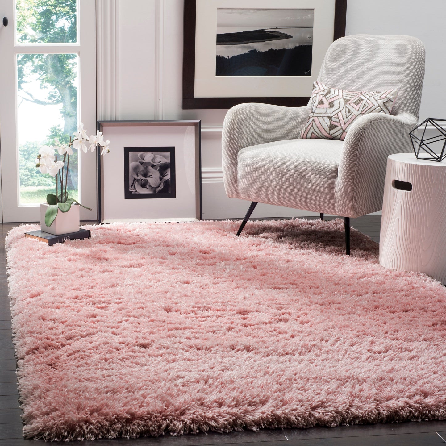 SAFAVIEH Polar Shag Alabama Glam Solid 3-inch Extra Thick