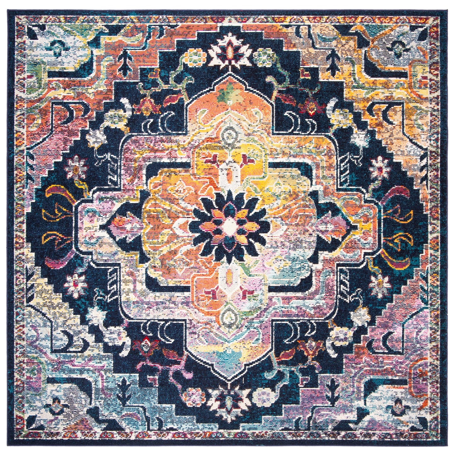 SAFAVIEH, Crystal Naimat Vintage Boho Medallion Rug