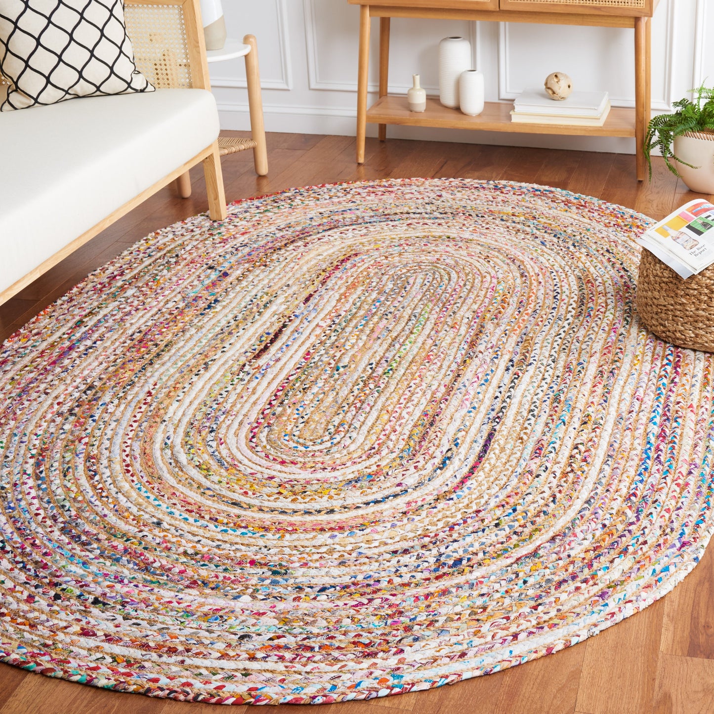 SAFAVIEH, Handmade Cape Cod Rietie Boho Coastal Jute Rug