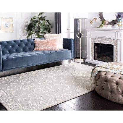 SAFAVIEH, Handmade Marietje Blossom French Country Wool Area Rug