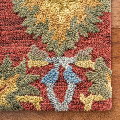 SAFAVIEH, Handmade Marietje Blossom French Country Wool Area Rug