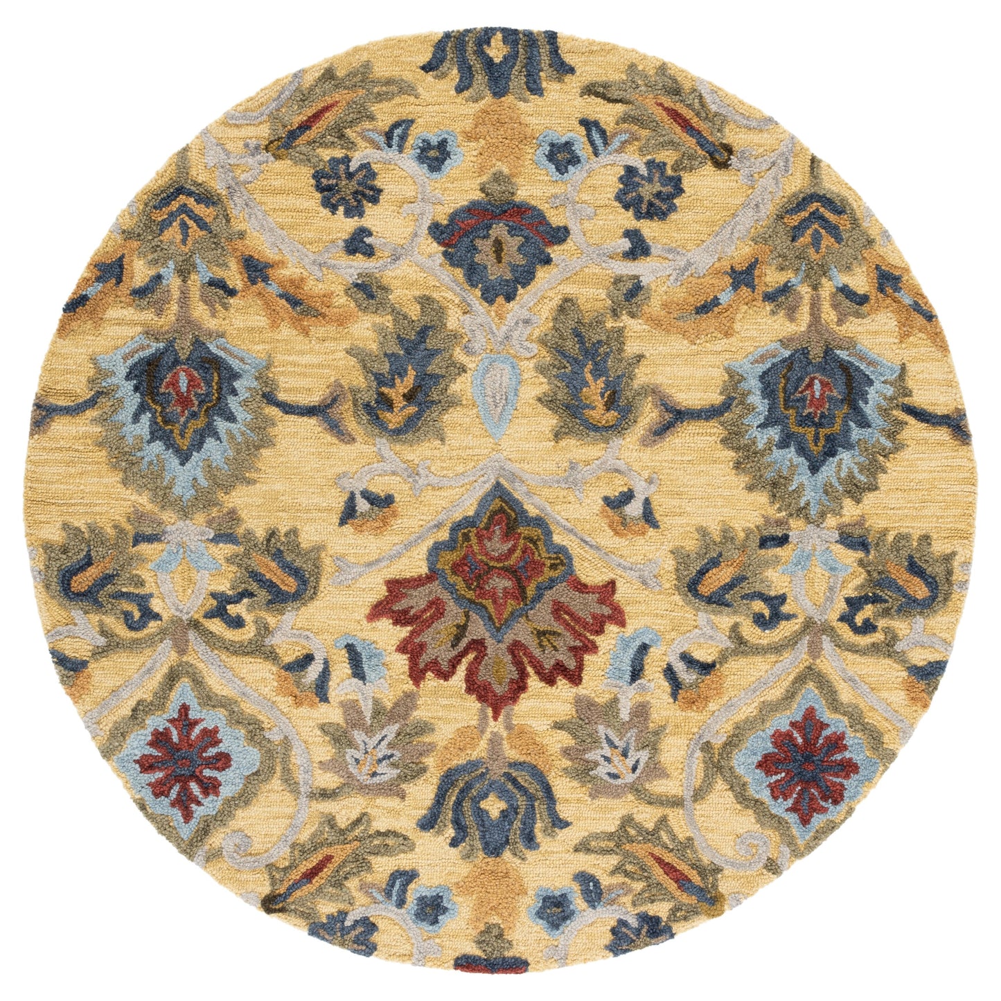 SAFAVIEH, Handmade Marietje Blossom French Country Wool Area Rug