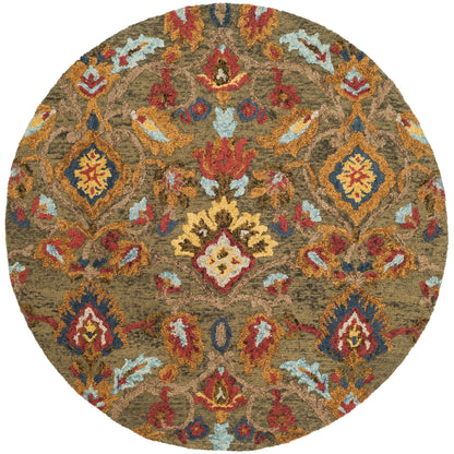 SAFAVIEH, Handmade Marietje Blossom French Country Wool Area Rug