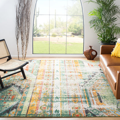 SAFAVIEH, Madison Sonya Abstract Boho Distressed Rug