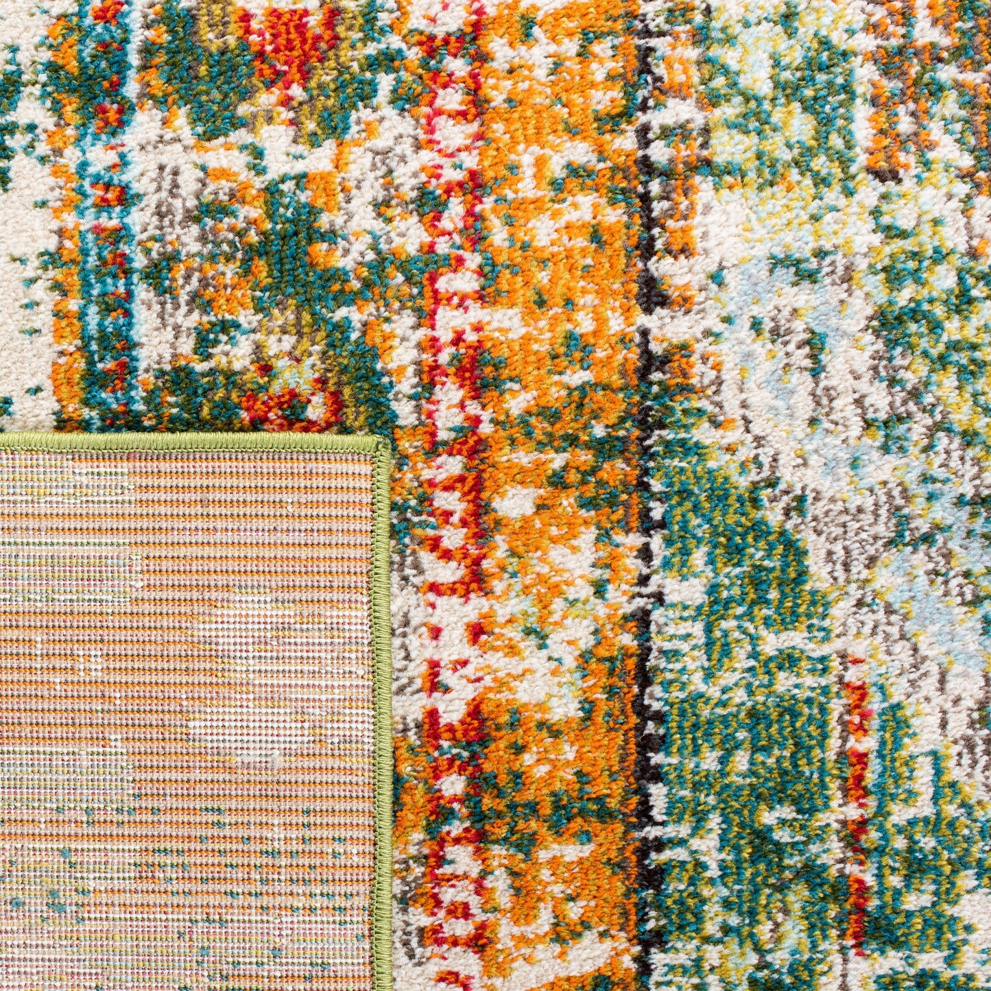 SAFAVIEH, Madison Sonya Abstract Boho Distressed Rug