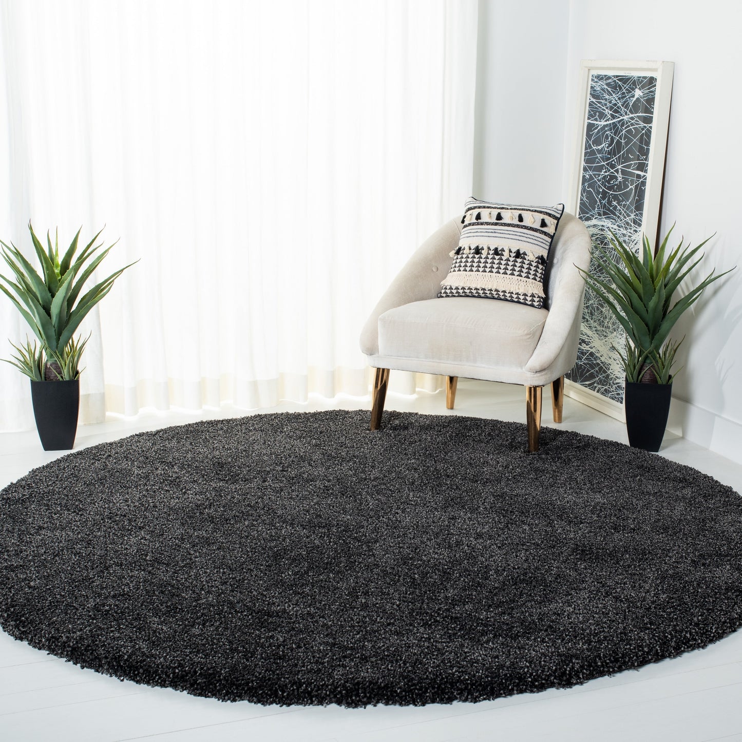 SAFAVIEH, Milan Shag Afton 2-inch Thick Area Rug