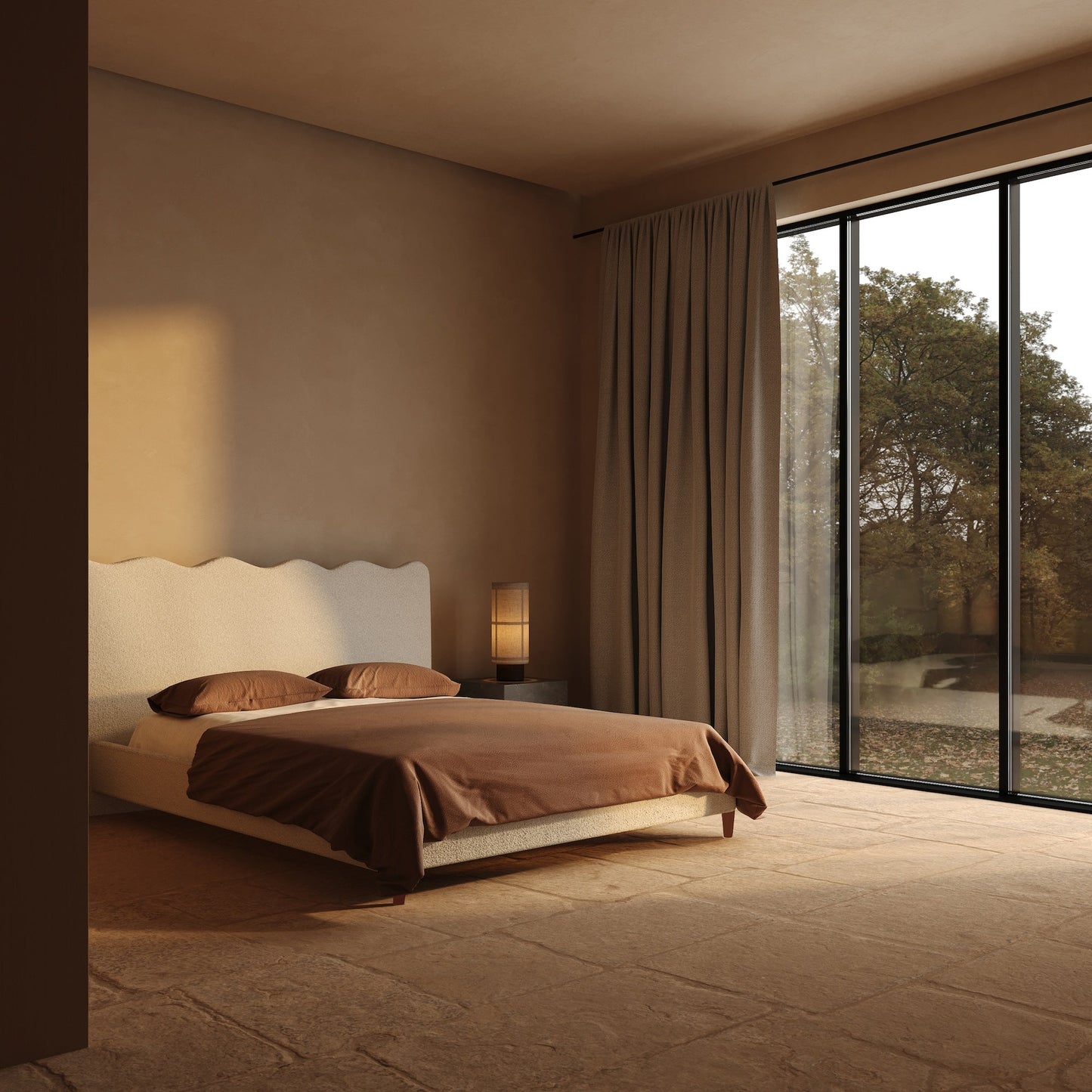 Cadre de lit rembourré - Boucle