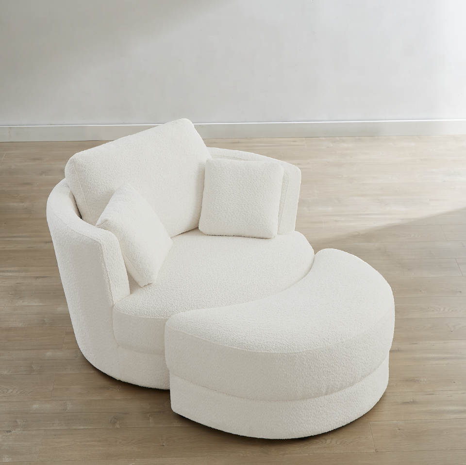 Fauteuil pivotant - Boucle Arctic