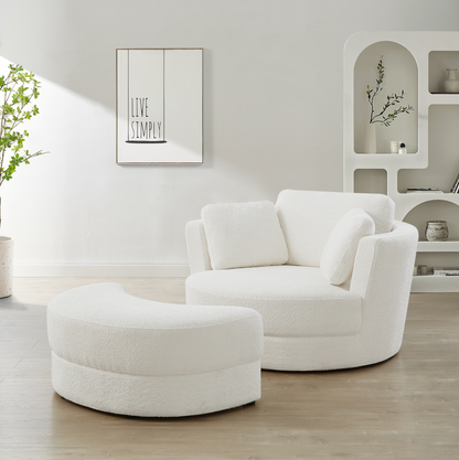 Fauteuil pivotant - Boucle Arctic