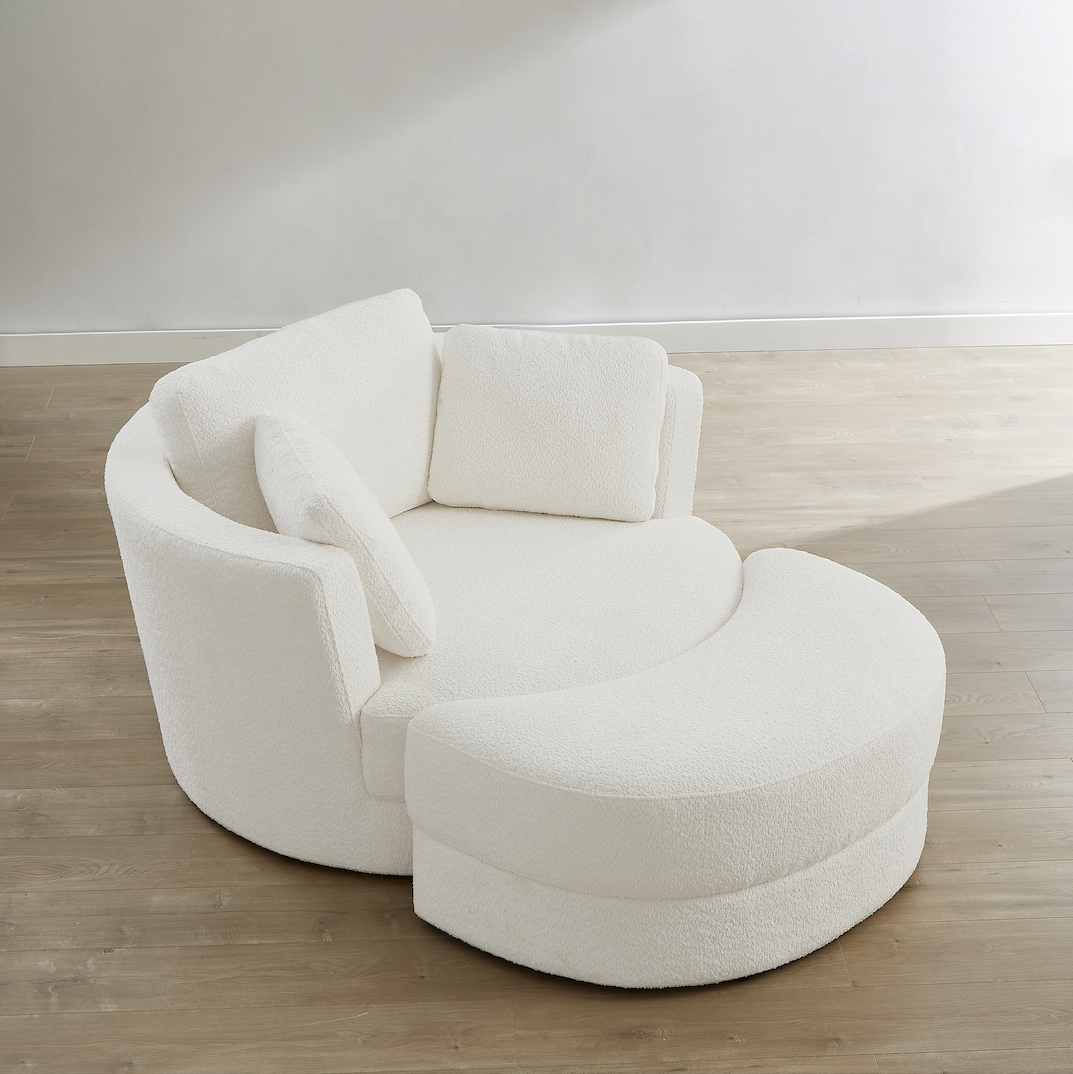 Fauteuil pivotant - Boucle Arctic