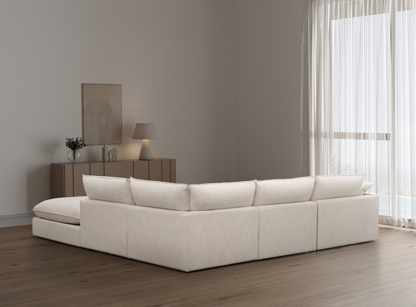 Canapé en tissu - Sable doux