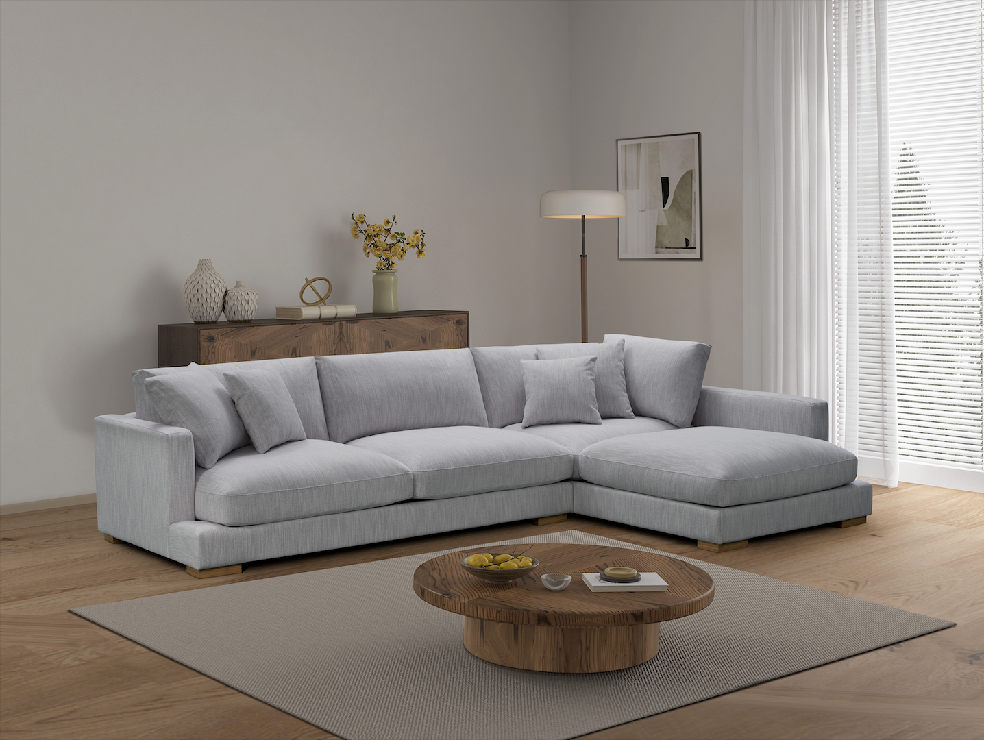 Canapé en tissu - Brume apaisante