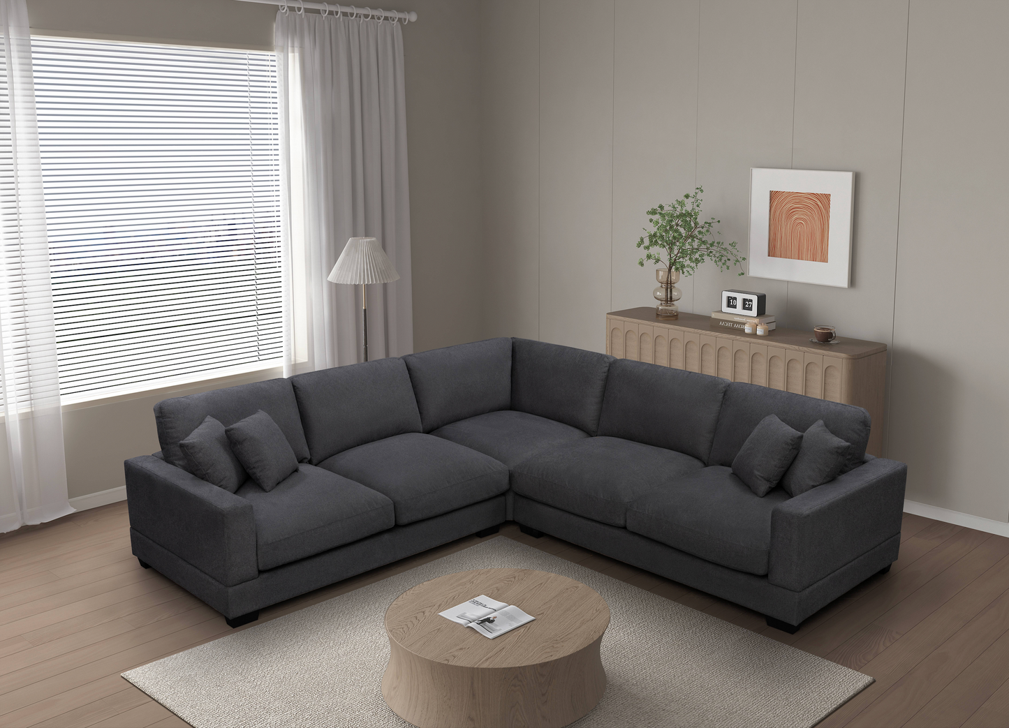 Canapé en tissu - Elk Hazy