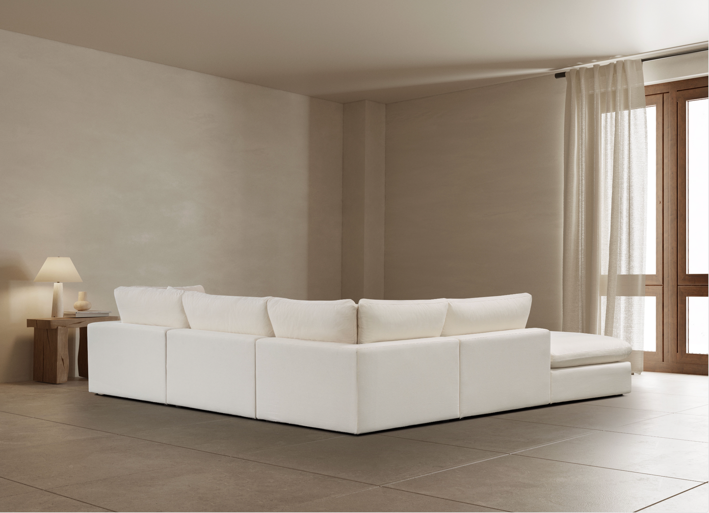 Canapé méridienne - Sol Ivory