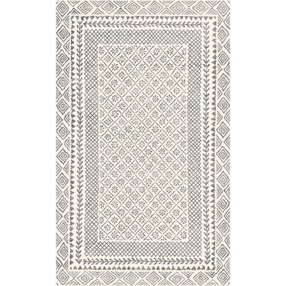 Tapis Livabliss Tiffany Grey à bordure bohème
