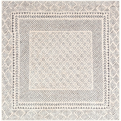 Tapis Livabliss Tiffany Grey à bordure bohème