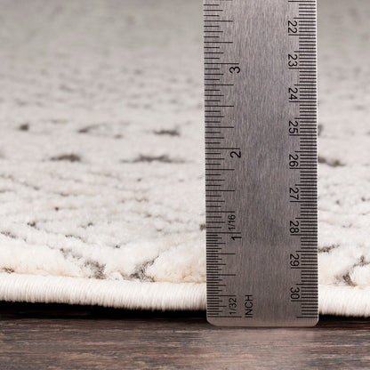 Tapis Livabliss Tiffany Grey à bordure bohème