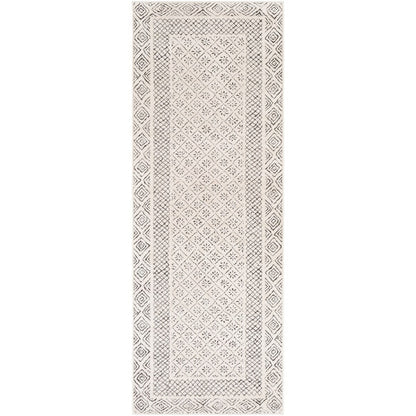 Tapis Livabliss Tiffany Grey à bordure bohème