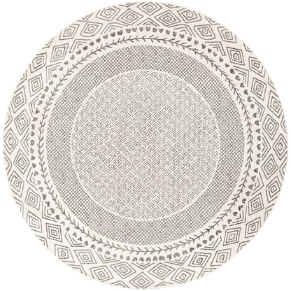Tapis Livabliss Tiffany Grey à bordure bohème