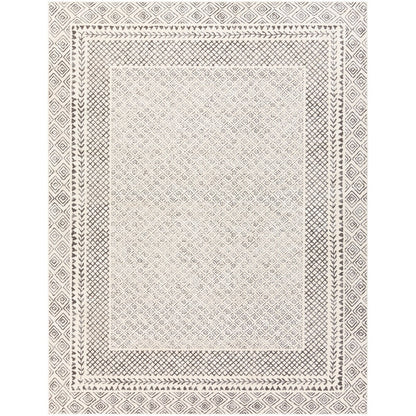 Tapis Livabliss Tiffany Grey à bordure bohème