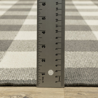 Vista Home Malta Gingham Check Indoor/Outdoor Area Rug