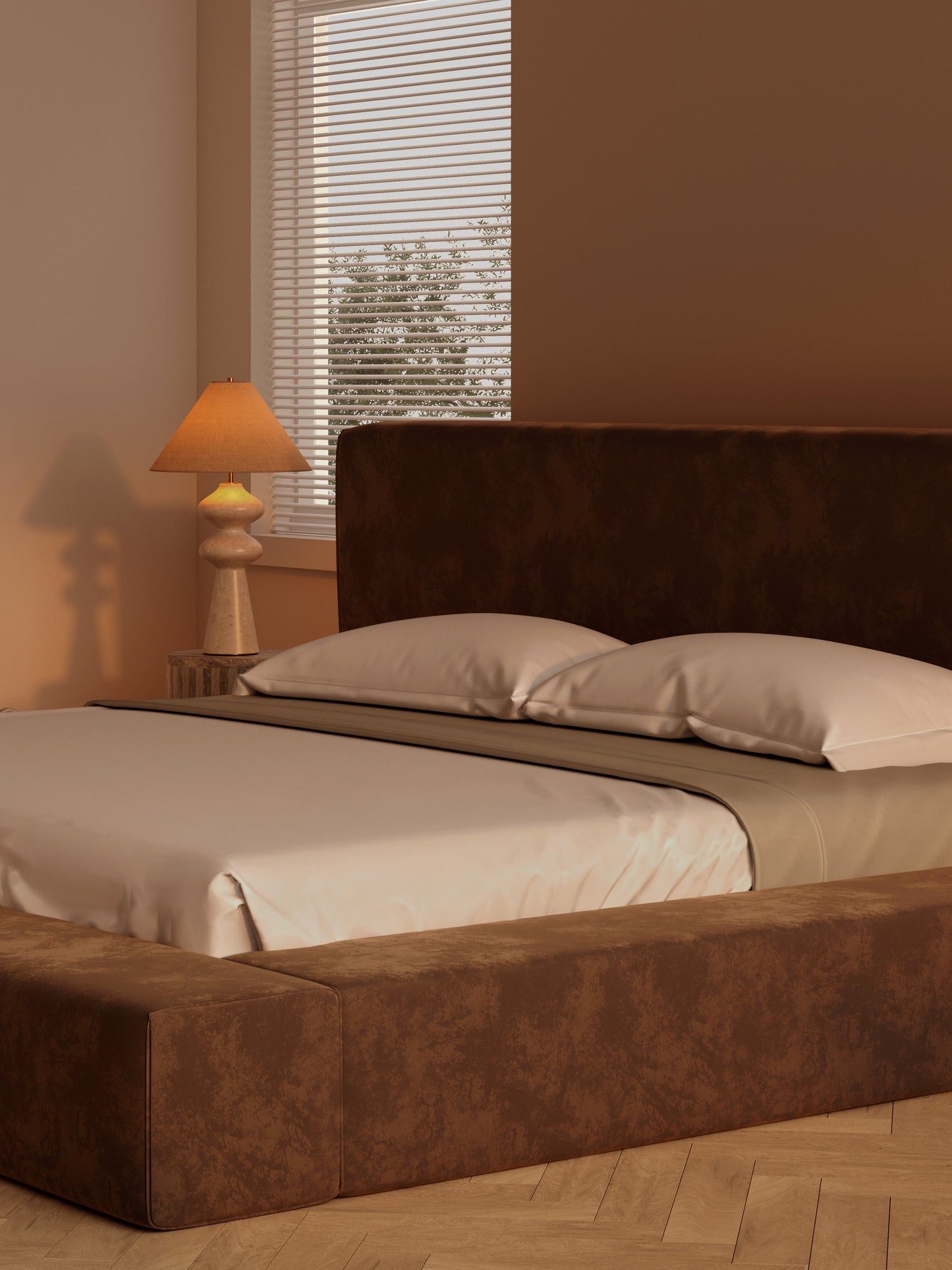 Cadre de lit - Vellie Mocha