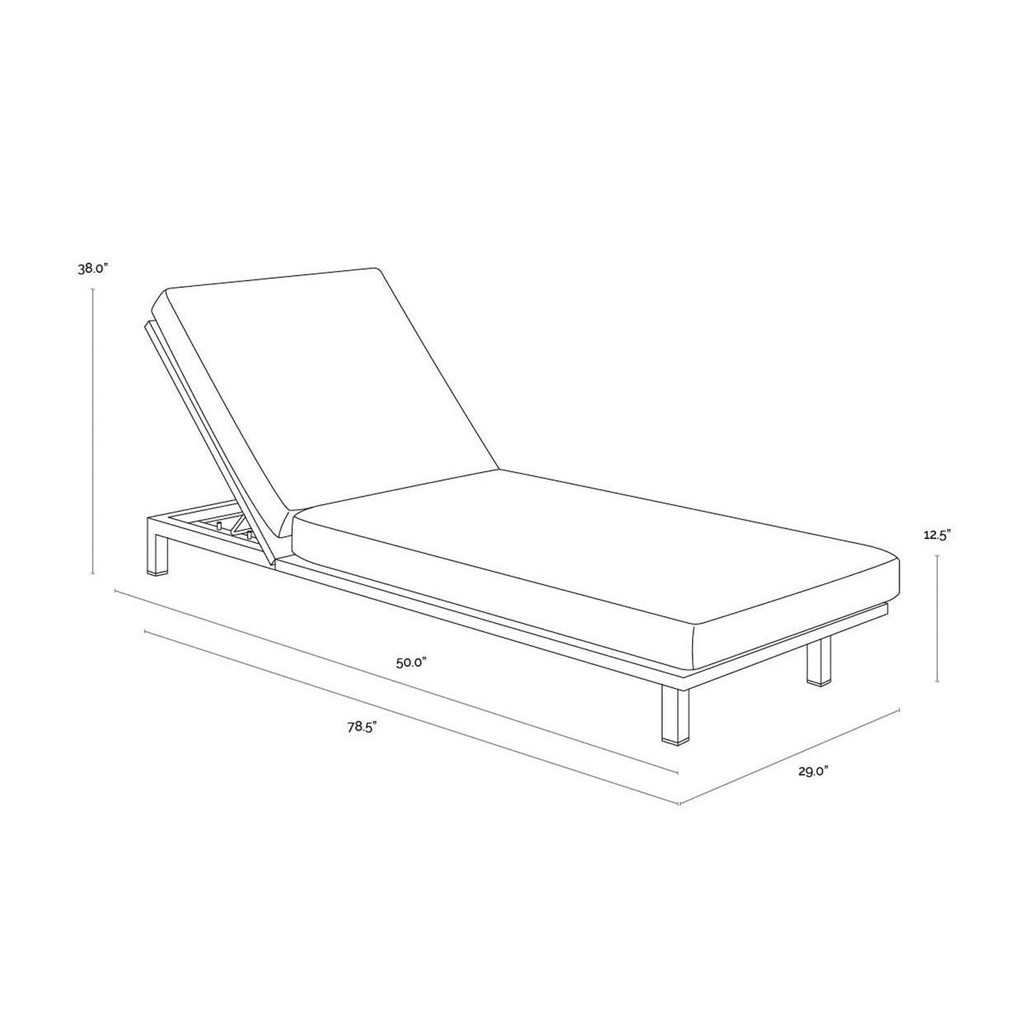 Chaise longue Sunpan Genève