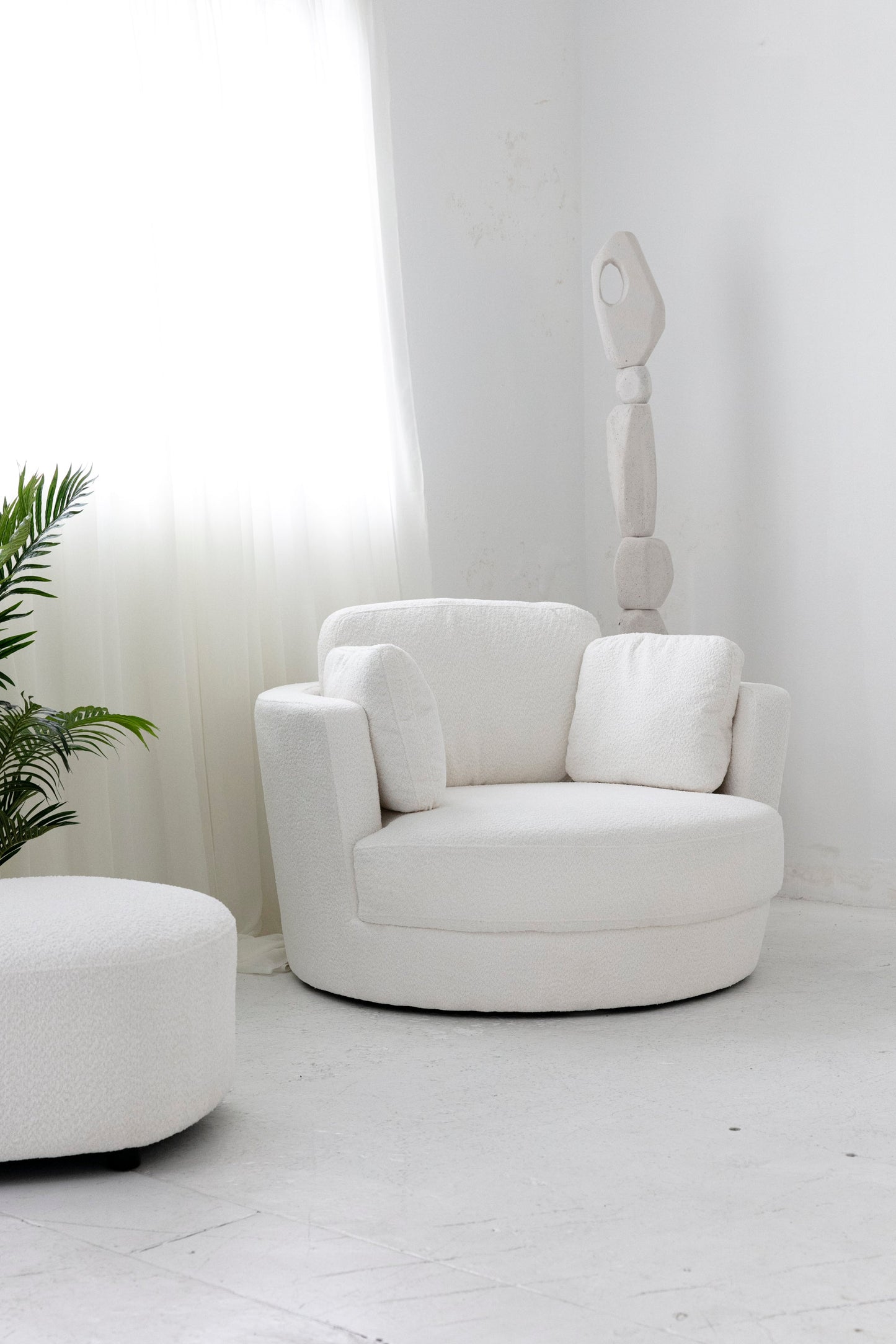 Fauteuil pivotant - Boucle Arctic